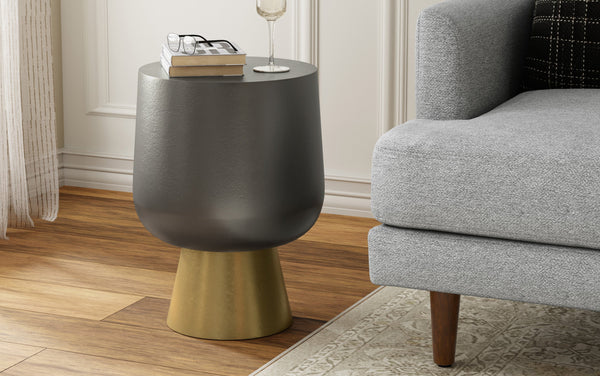 Simpli Home Cast Aluminum Side Table