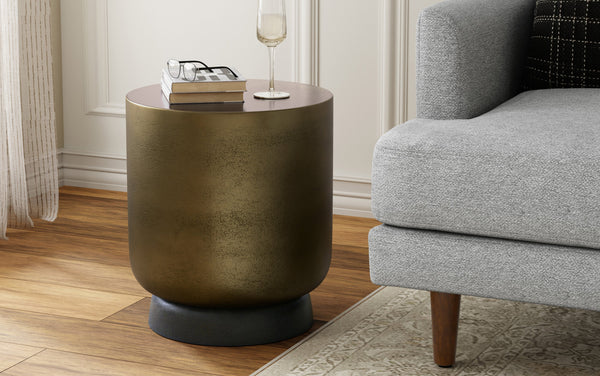 Simpli Home Cast Aluminum Side Table