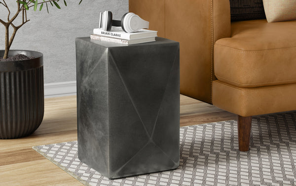Simpli Home Cast Aluminum Side Table
