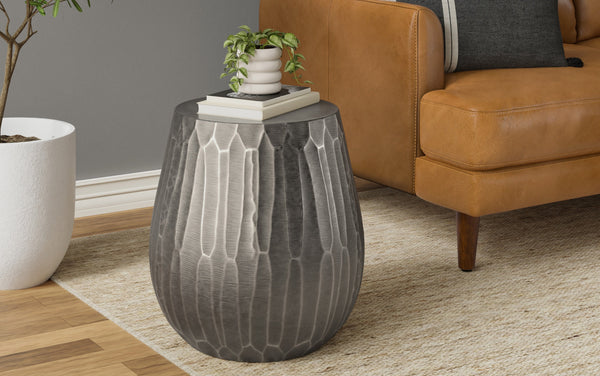 Simpli Home Cast Aluminum Side Table