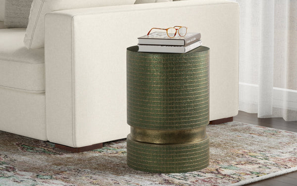 Simpli Home Cast Aluminum Side Table