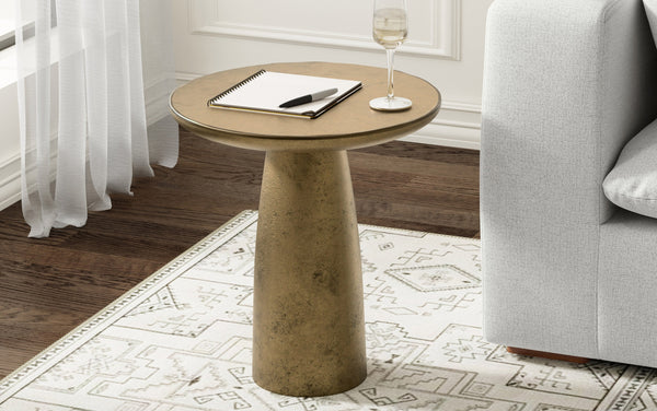 Simpli Home Cast Aluminum Side Table
