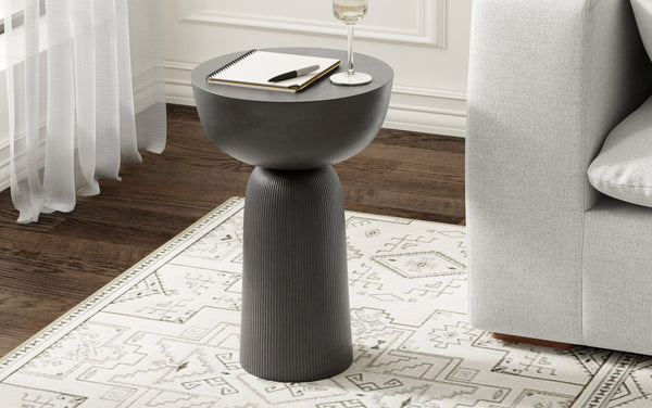 Simpli Home Cast Aluminum Side Table