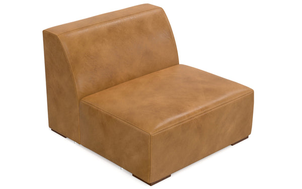 Simpli Home Center Module In Genuine Leather