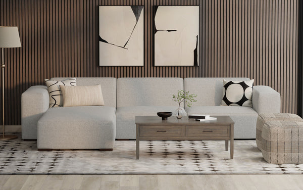 Simpli Home Center Module In Performance Fabric