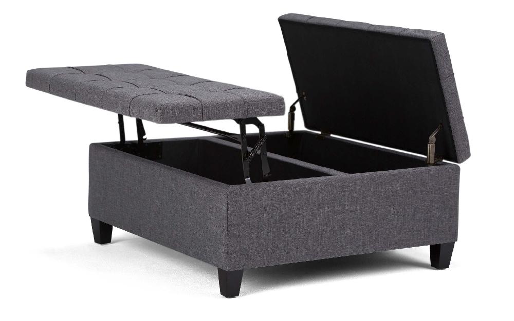 simpli home Coffee Table Ottoman in Linen