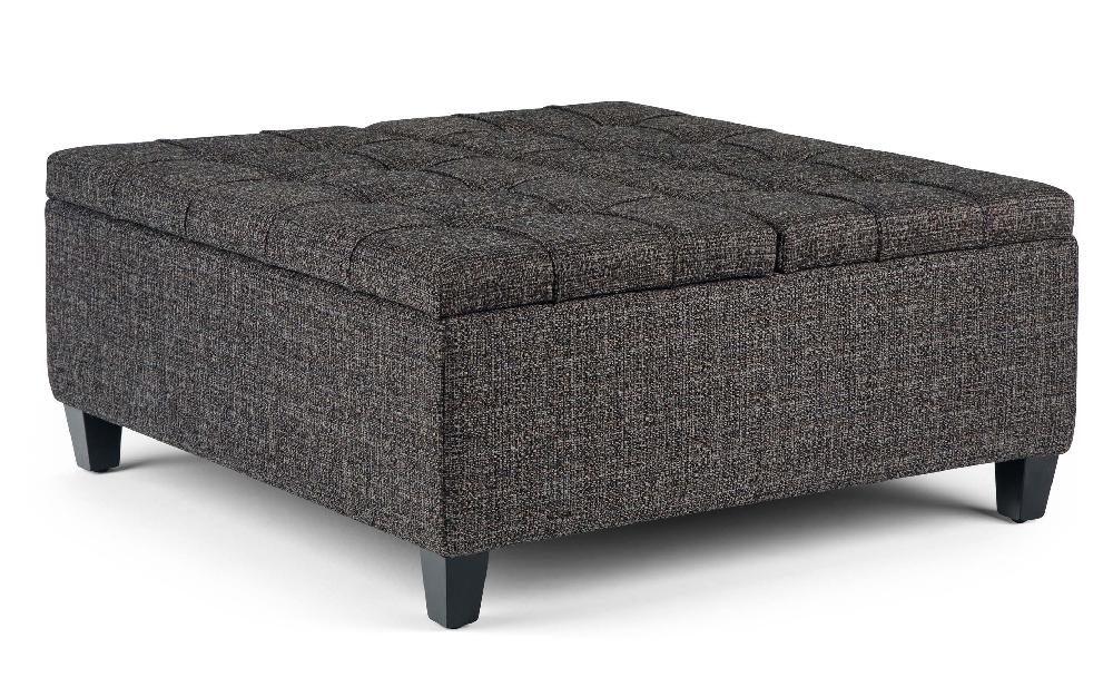 simpli home Coffee Table Ottoman in Tweed