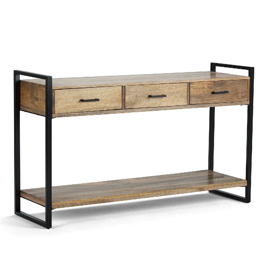 simpli home Console Sofa Table in Mango