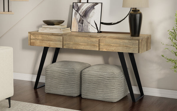 Simpli Home Console Sofa Table In Mango