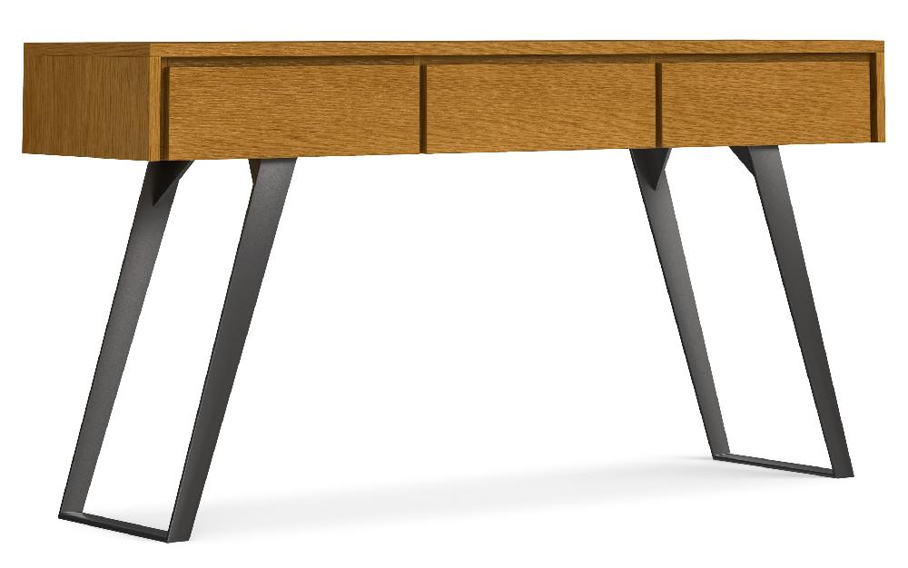 simpli home Console Sofa Table in Oak