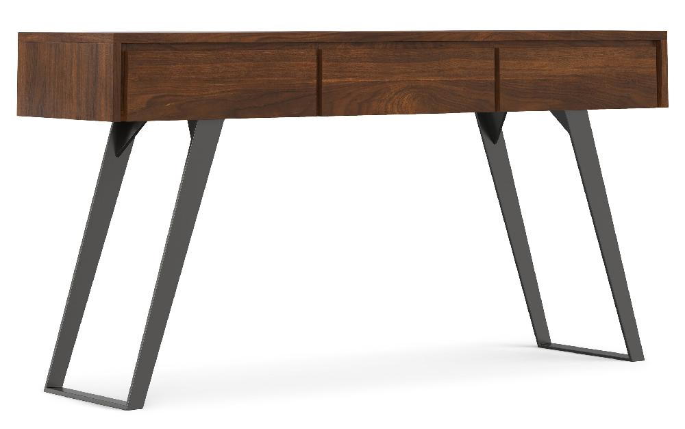 simpli home Console Sofa Table in Walnut