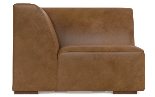 Simpli Home Corner Module In Genuine Leather