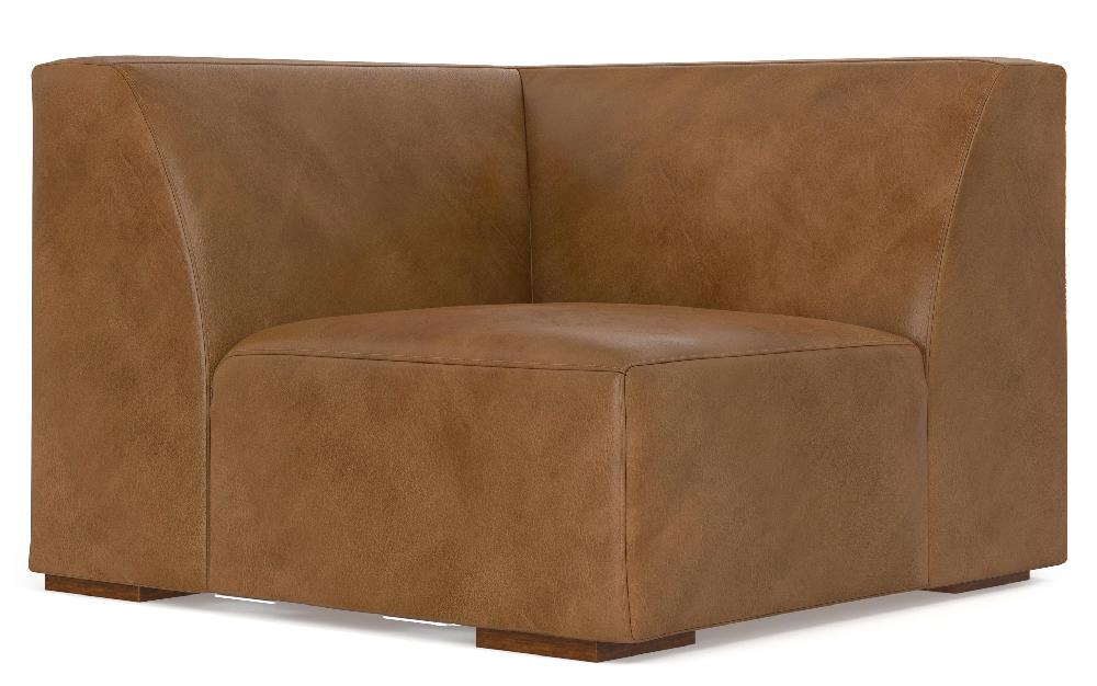 simpli home Corner Module in Genuine Leather
