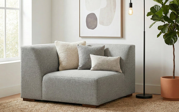 Simpli Home Corner Module In Performance Fabric