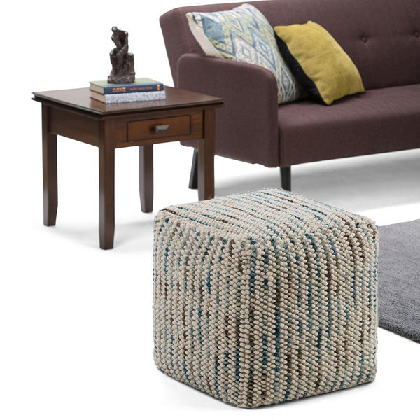 Simpli Home Cube Pouf