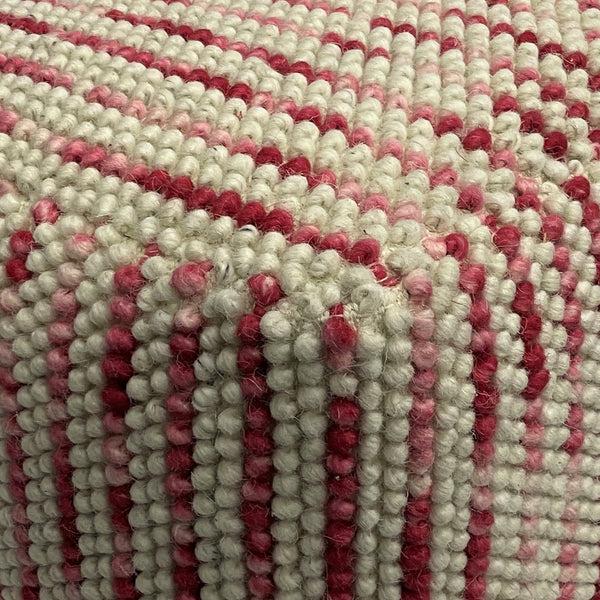 Simpli Home Cube Pouf In Maroon