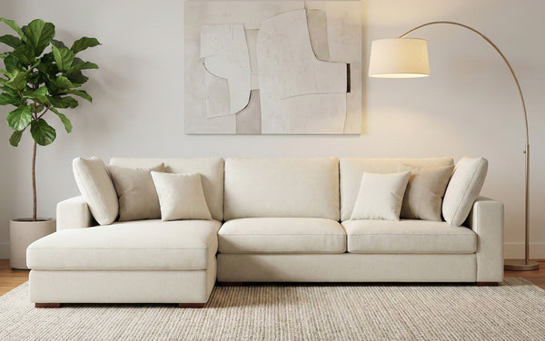 Simpli Home Deep Seater Left Sectional Sofa