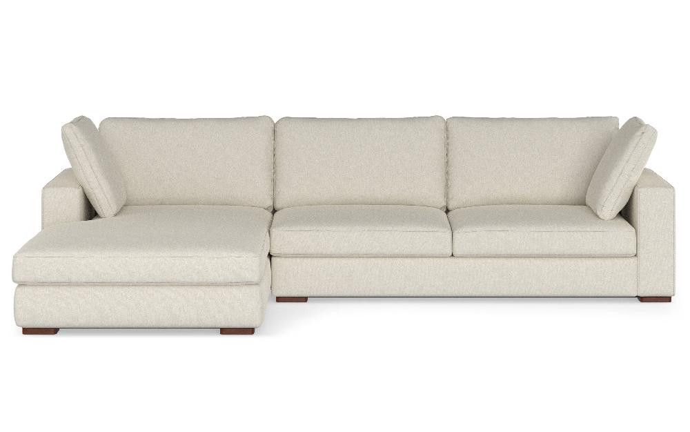 simpli home Deep Seater Left Sectional Sofa