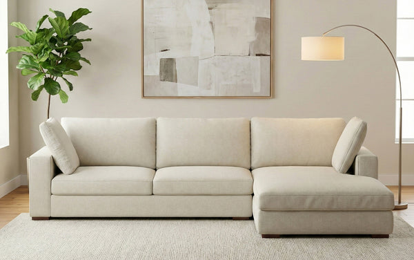 Simpli Home Deep Seater Right Sectional Sofa