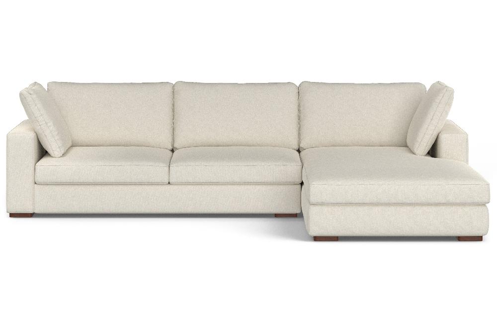 simpli home Deep Seater Right Sectional Sofa