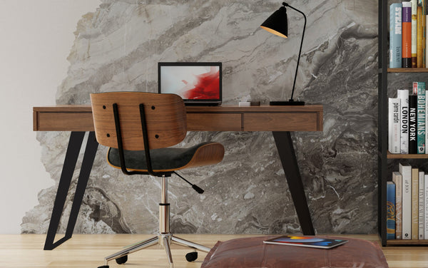 Simpli Home Desk In Walnut