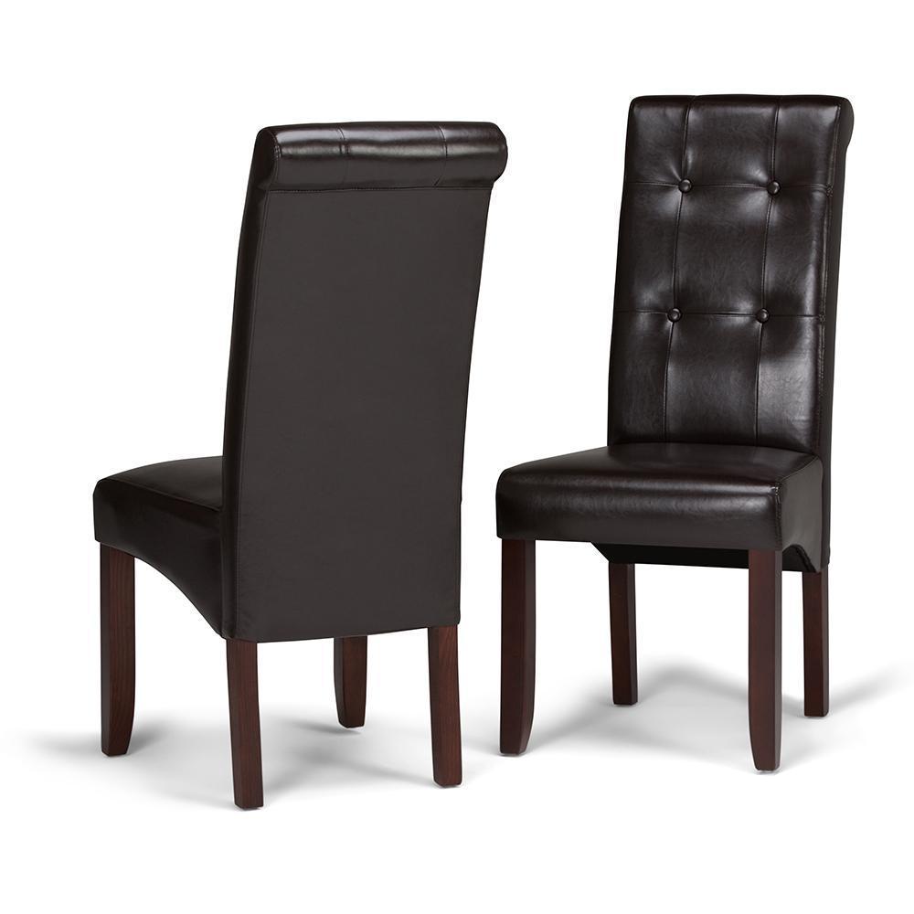 simpli home Dining Chair in Tanners Brown (Set of 2)