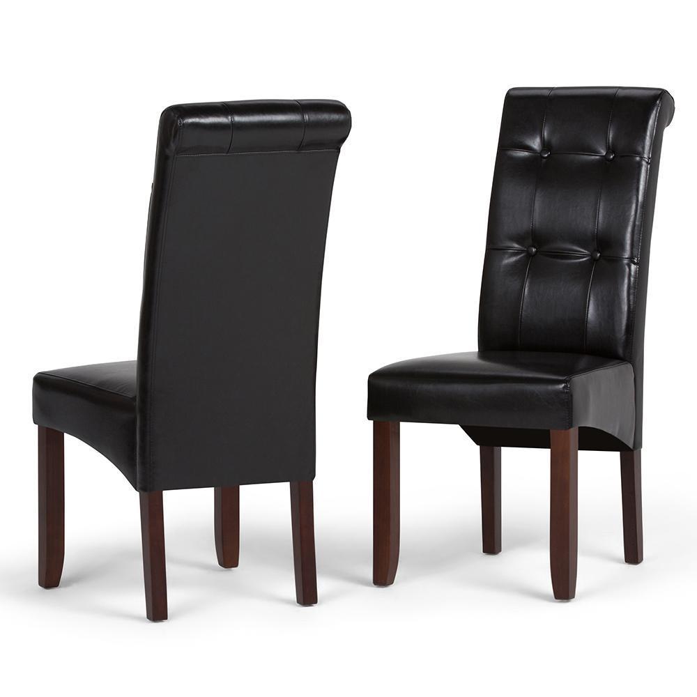 simpli home Dining Chair in Vegan Leather (Set of 2)