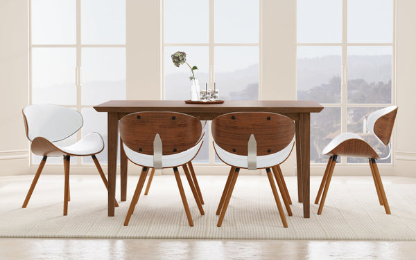 Simpli Home Dining Chair In White