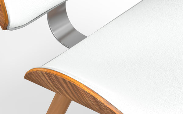 Simpli Home Dining Chair In White