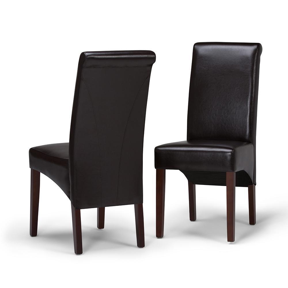 simpli home Dining Chair (Set of 2) in Vegan Leather