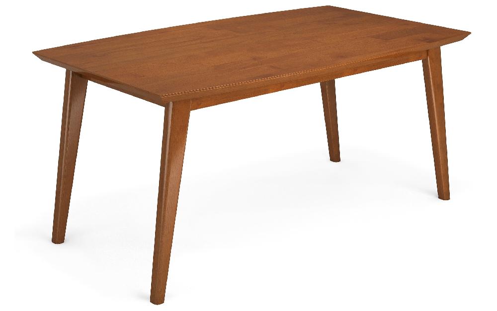 simpli home Dining Table in Teak Brown