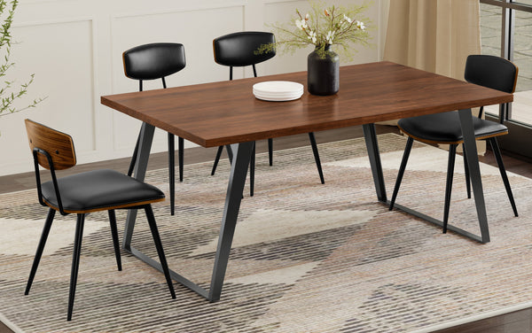 Simpli Home Dining Table In Walnut