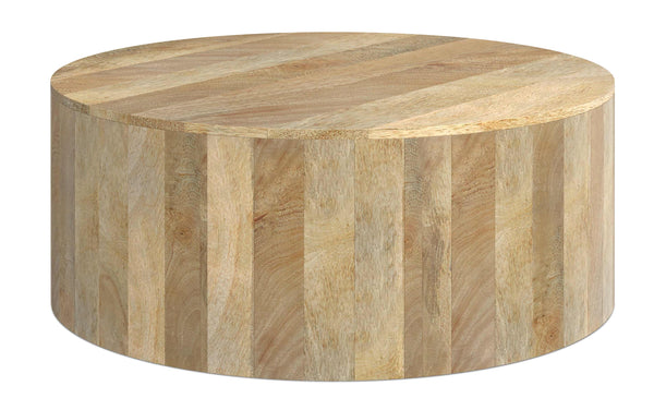 Simpli Home Drum Coffee Table In Mango