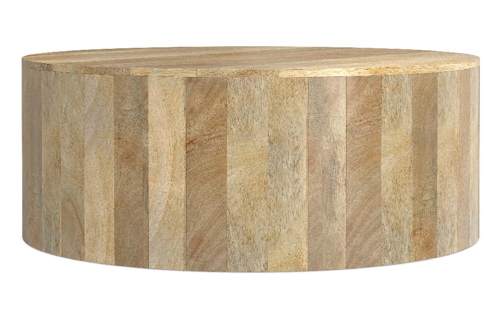 simpli home Drum Coffee Table in Mango