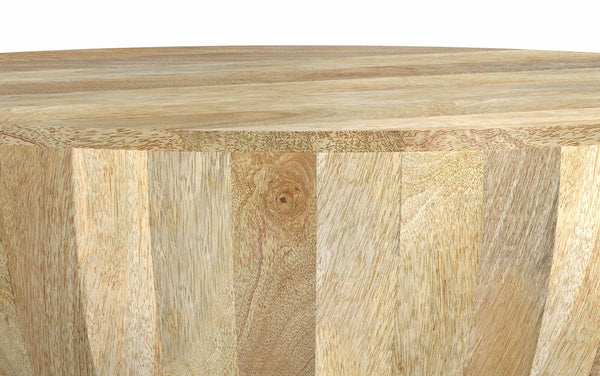 Simpli Home Drum Coffee Table In Mango