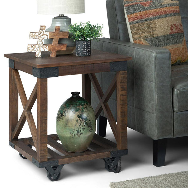Simpli Home End Table In Mango