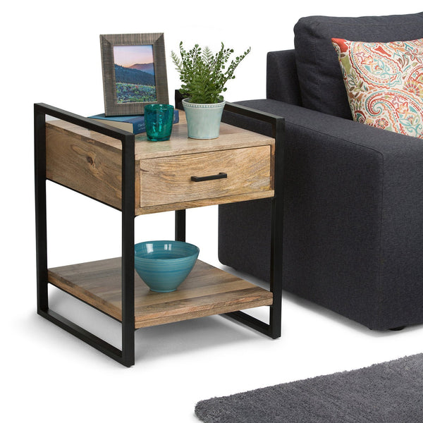 Simpli Home End Table In Mango