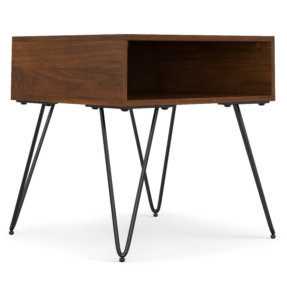 simpli home End Table in Walnut
