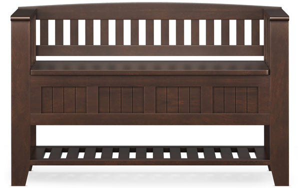 Simpli Home Entryway Storage Bench With Shelf