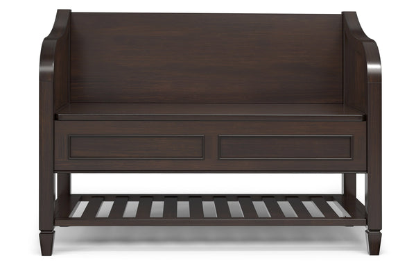 Simpli Home Entryway Storage Bench With Shelf