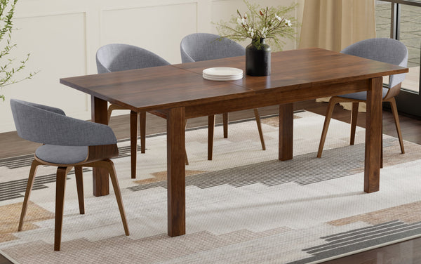 Simpli Home Extendable Dining Table In Walnut