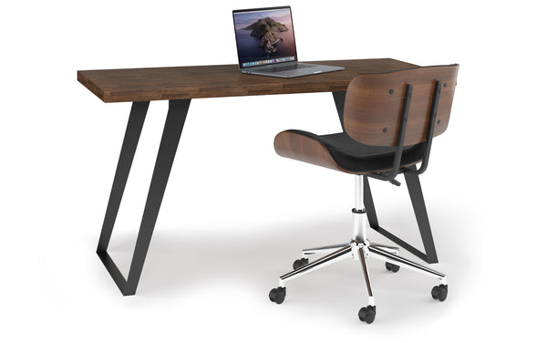 Simpli Home Flat Top Desk In Acacia