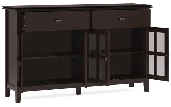 Simpli Home Large 4 Door Sideboard Buffet