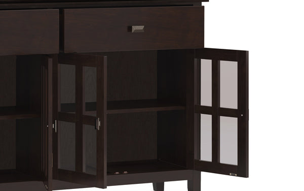 Simpli Home Large 4 Door Sideboard Buffet