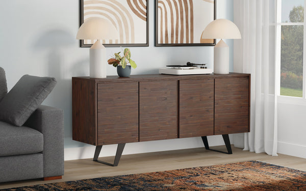 Simpli Home Large 4 Door Sideboard Buffet