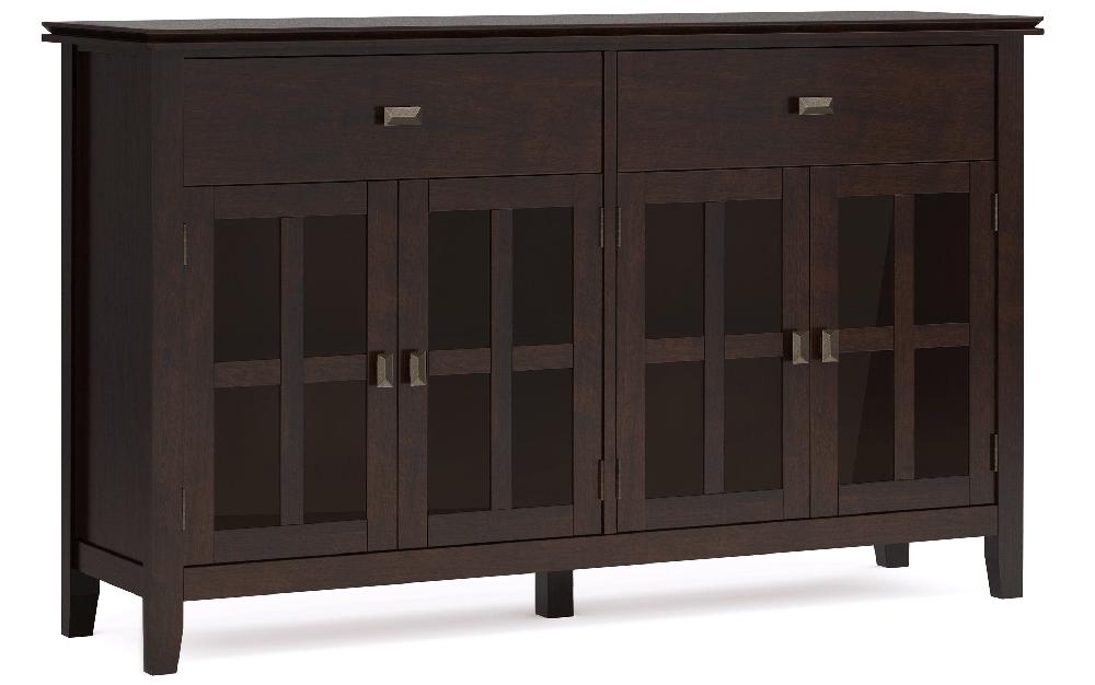 simpli home Large 4 Door Sideboard Buffet