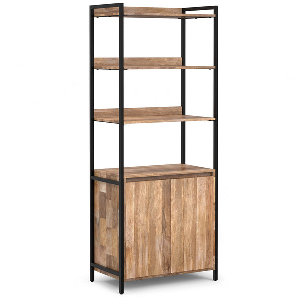 Simpli Home Large Bookshelf With Cabinet