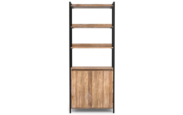 Simpli Home Large Bookshelf With Cabinet