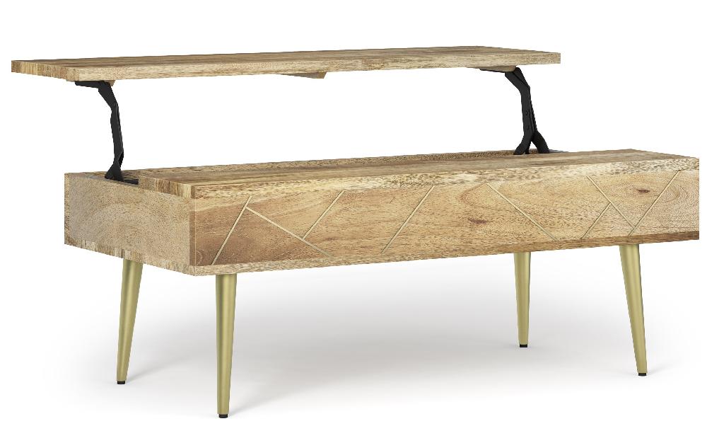 simpli home Large Lift Top Coffee Table in Mango