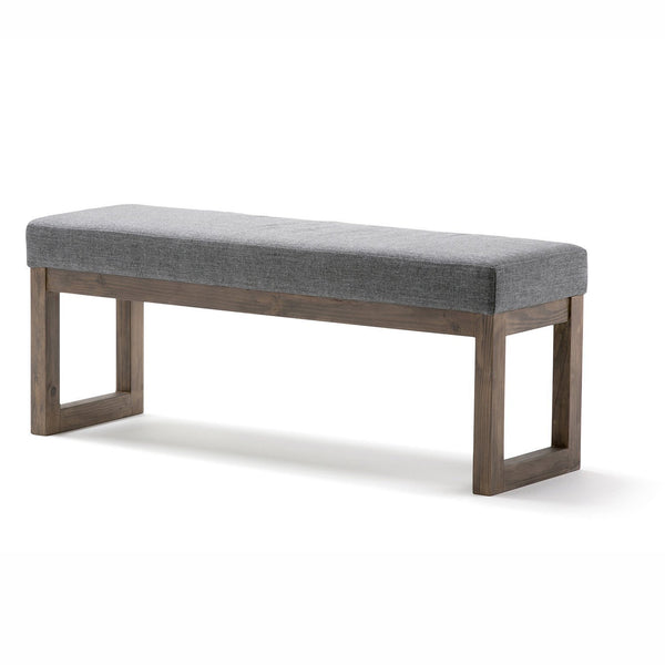 Simpli Home Large Ottoman Bench In Linen